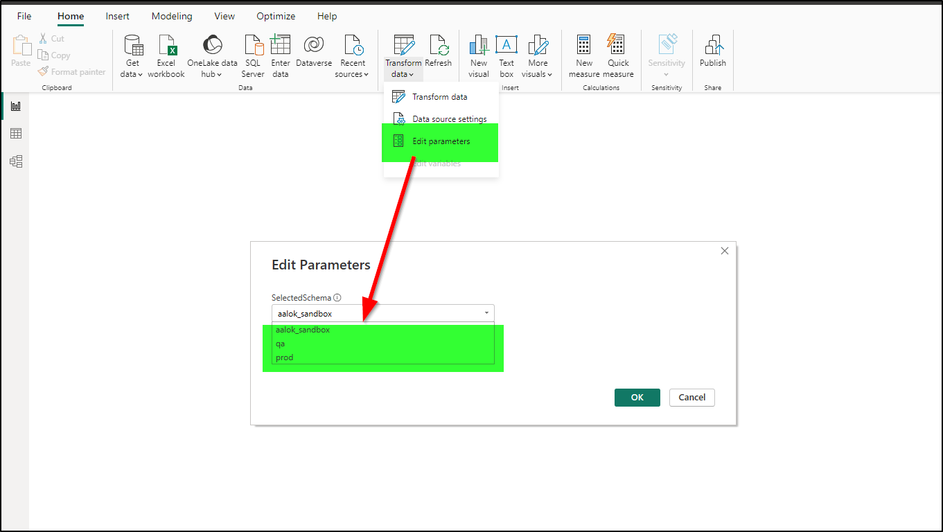 Power BI Parameter